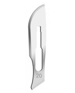 RPI Dissecting Blade, Stainless Steel, Size 20, Sterile, Individually Wrapped, 100 Per Case