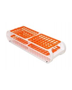 RPI Switch-Grid Tube Racks, Rack With Two Orange Grids, 1.5 - 2.0 mL, 84 Tube Capacity