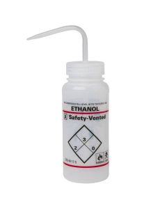 RPI Safety Vented Solvent Wash Bottles, 16oz, Ethanol, 3 Per Case