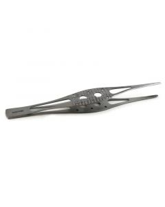 RPI Ergonomic Forceps, Serrated, 3mm Tip, 7 Inches Long
