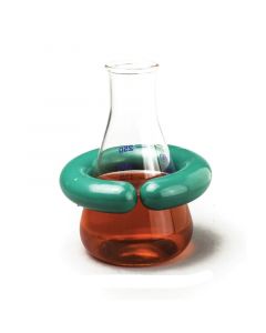 RPI C Shaped Lead Ring Flask Weight, Vinyl Coated, Open, 2.0 Inch Inner Diameter For 250-1000ml Flasks, 1 Pound