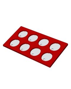 RPI Secure-Seal Hybridization Chambers, Inside Dimensions 20mm Diameter, 25 X 25 Outside Dimensions, 280uL Volume, 20 Per Package