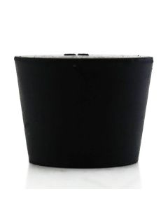 RPI Laboratory Grade Rubber Stopper, Black Sbr Rubber, Size #7, 37 X 30 X 25mm, 13 Per Package