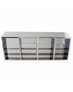 RPI Upright Freezer Rack For Large 2 Inch Boxes, 4 X 4 Array, Rack Dimensions (Inches) 5 7/8 X 24 X 9 1/4h