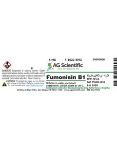 AG Scientific Fumonisin B1, 5 MG