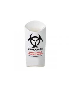 RPI Paperboard Biohazard Sharp Object Disposal Pouch, 200 Per Package