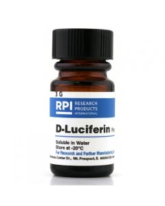 RPI D-Luciferin Potassium Salt [4,5-Dihydro-2-(6-Hydroxy-2-Benzothiazolyl)-4-Thiazolecarboxylic Acid, Potassium Salt], 3 Grams