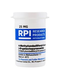 RPI 4-Methylumbelliferyl-2-Acetamido-2-Deoxy-Β-D-Galactopyranoside [4-Methylumbelliferyl-N-Acetyl-Β-D-Galactosaminide], 25 Milligrams