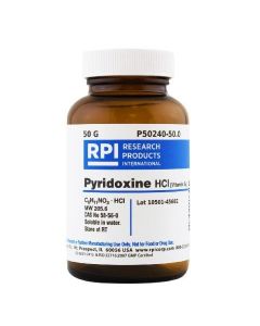RPI Pyridoxine Hydrochloride [Vitamin B6], 50 Grams