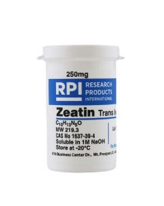 RPI Zeatin, Trans Isomer [6-(4-Hydroxy-3-Methylbut-2-Enylamino)Purine)], 250 Milligrams