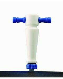 Kemtech Stopcock Plug Dbl Obl Ptfe 4mm