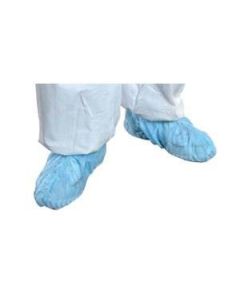 AlphaPro Shoe Cover, Light Blue, Non-Conductive, W/Adhesive Strip, Size XL