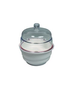 United Scientific Desiccator, Non-Vacuum, White Base, Pppc, 6