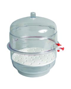 United Scientific Desiccator, Vacuum, Clear Base, 6