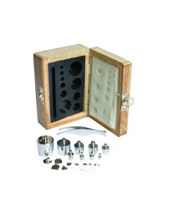 United Scientific Analytical Weight Box Set Of 9, Brass