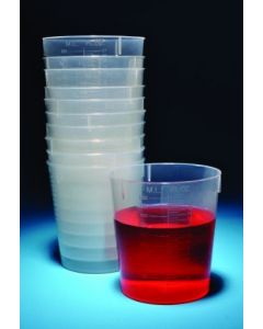 United Scientific Stackable Beakers, Pp, 120ml, Case Of 1000
