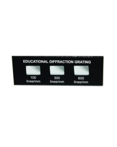 United Scientific Demo Diffraction Grating, 20mm X 10mm, Grating 100, 300, And 600 Lines
