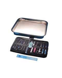 United Scientific Dissecting Instruments, Deluxe Set Of 14 W/ Dissecting Tray