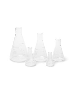 United Scientific Glass Erlenmeyer Flasks, Set Of 5,Borosilicate Glass