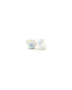 United Scientific Porcelain Crucible, Wide Form W/ Cover, 10ml