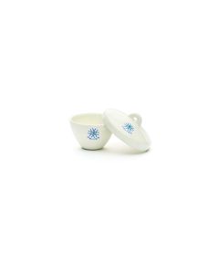 United Scientific Porcelain Crucible, Wide Form W/ Cover, 20ml