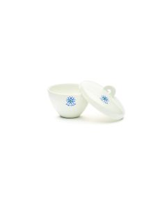 United Scientific Porcelain Crucible, Wide Form W/ Cover, 30ml