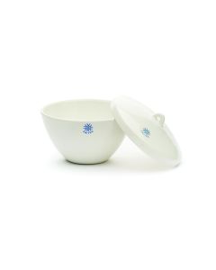 United Scientific Porcelain Crucible, Wide Form W/ Cover, 250ml