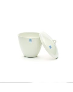 United Scientific Porcelain Crucible, Tall Form W/ Cover, 250ml