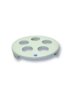 United Scientific Porcelain Desiccator Plate W/ Stand, 115mm Dia