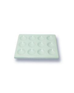 United Scientific Spot Plate, Porcelain, 30 Wells