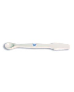 United Scientific Spatula W/ Spoon, Porcelain, 100mm