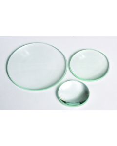 United Scientific Double Convex Lens, Glass, Unmounted, 38mm Dia 150mm Fl, Each