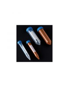 United Scientific Conical Bottom Centrifuge Tube, 15 Ml Vol, Polypropylene Tube, Amber Tube, Sterile