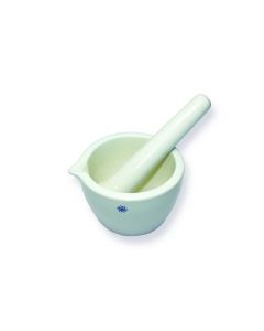 United Scientific Mortar Pestle Set, Porcelain, Fully Glazed, 125ml