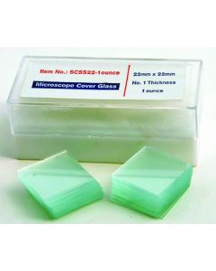 United Scientific 2 Glass Coverslips, 22mm X 22mm, 1oz