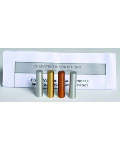 United Scientific Equal Volume Metal Cylinders, Set Of 4