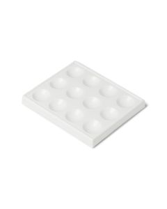 United Scientific Spot Plate, 12 Cavity, Plastic