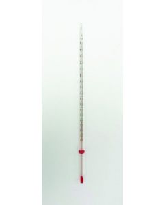 United Scientific Thermometer, Red Liquid, 12, Total Immersion, -10 To 150 C