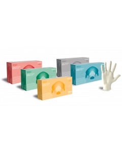 Ventyv Glove, General Purpose, Latex, Textured, Powder-Free (Pf), Small, Natural White, 100/Bx, 10 Bx/Cs