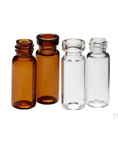 Qorpak 12 x 32mm 2mL Amber Borosilicate Screw Thread Vial With 8-425 Neck Finish
