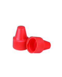 DWK WHEATON® Dropper Tip Cap, 13-425, Orange, Case of 100