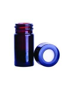 DWK WHEATON® NextGen™ V Vial® 2mL, Amber, Open Top, Screw Cap, 20-400 Thread, PTFE / Silicone