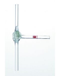 Kemtech Stopcock T-Bore Glss 6mm